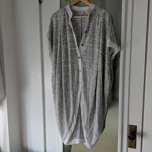 Anthropologie Gray Marbled Cacoon Shrug Sweater
